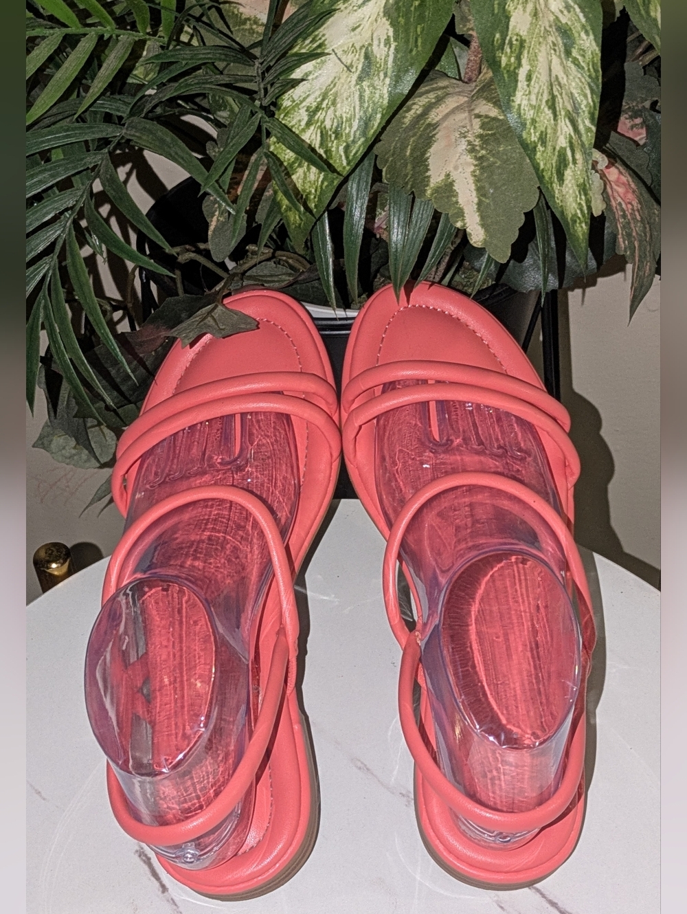 🩷SALE🩷J. Crew Coral Strappy Flat Sandals